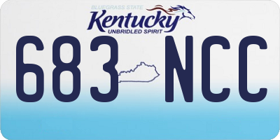 KY license plate 683NCC