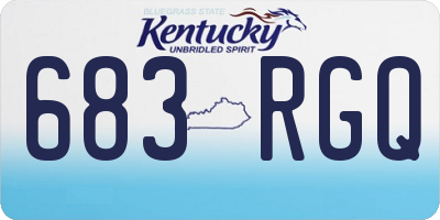 KY license plate 683RGQ