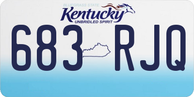 KY license plate 683RJQ