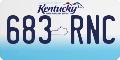 KY license plate 683RNC