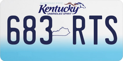 KY license plate 683RTS