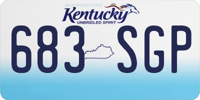 KY license plate 683SGP