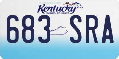 KY license plate 683SRA