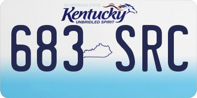 KY license plate 683SRC