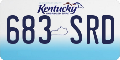 KY license plate 683SRD