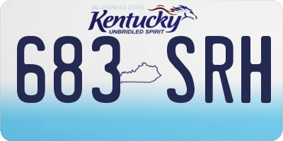 KY license plate 683SRH