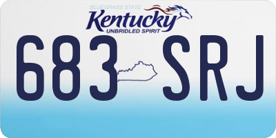 KY license plate 683SRJ