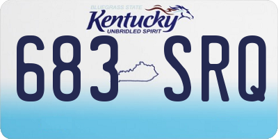 KY license plate 683SRQ