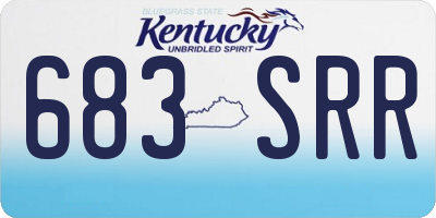 KY license plate 683SRR