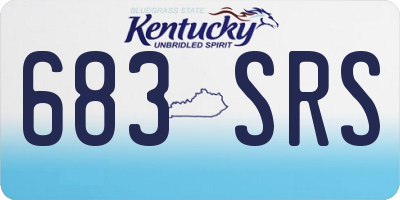 KY license plate 683SRS