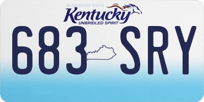 KY license plate 683SRY