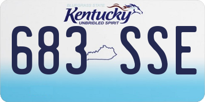 KY license plate 683SSE