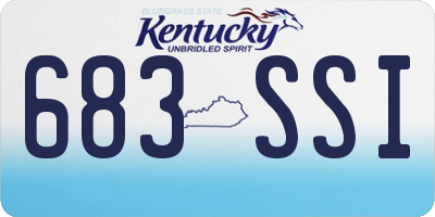KY license plate 683SSI