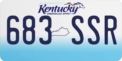 KY license plate 683SSR