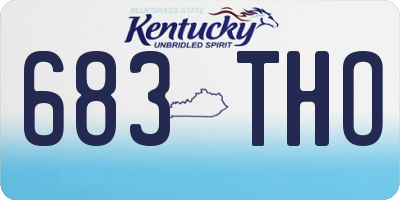KY license plate 683THO