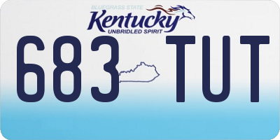 KY license plate 683TUT