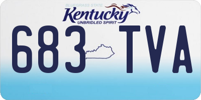 KY license plate 683TVA