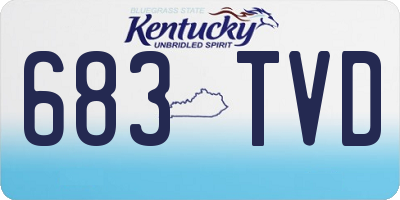 KY license plate 683TVD