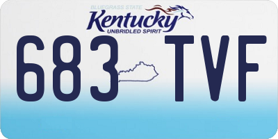 KY license plate 683TVF