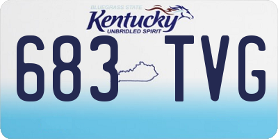 KY license plate 683TVG