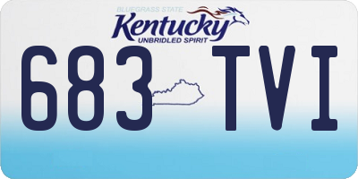 KY license plate 683TVI