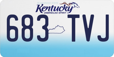 KY license plate 683TVJ
