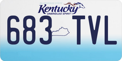 KY license plate 683TVL