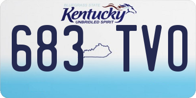 KY license plate 683TVO