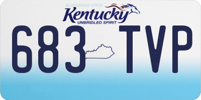 KY license plate 683TVP