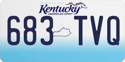 KY license plate 683TVQ