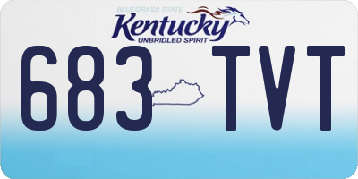 KY license plate 683TVT