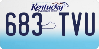 KY license plate 683TVU