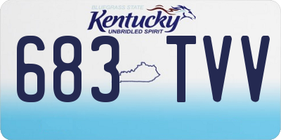 KY license plate 683TVV