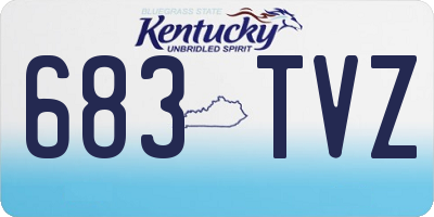 KY license plate 683TVZ