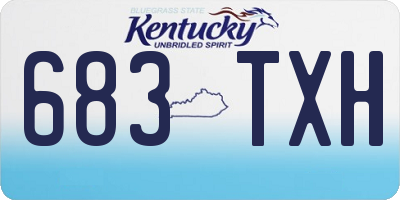 KY license plate 683TXH