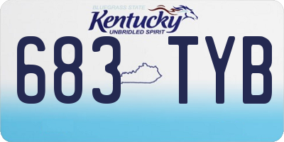 KY license plate 683TYB