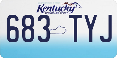 KY license plate 683TYJ