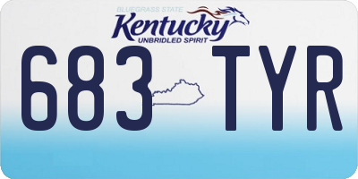 KY license plate 683TYR