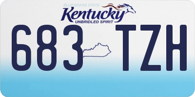 KY license plate 683TZH