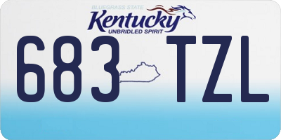 KY license plate 683TZL
