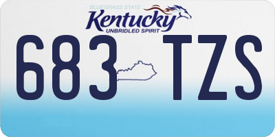KY license plate 683TZS