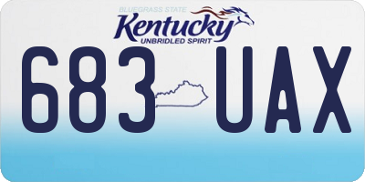 KY license plate 683UAX