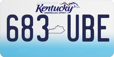 KY license plate 683UBE