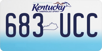 KY license plate 683UCC