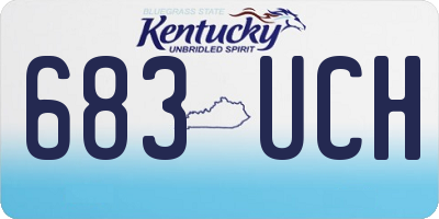 KY license plate 683UCH