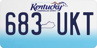 KY license plate 683UKT