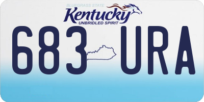 KY license plate 683URA