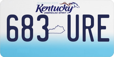 KY license plate 683URE