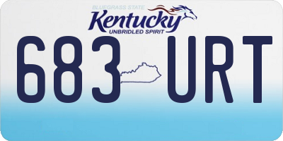 KY license plate 683URT