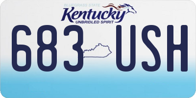 KY license plate 683USH